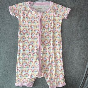 Little Sleepies Pastel Rainbows Bamboo Viscose Shorty Zippy